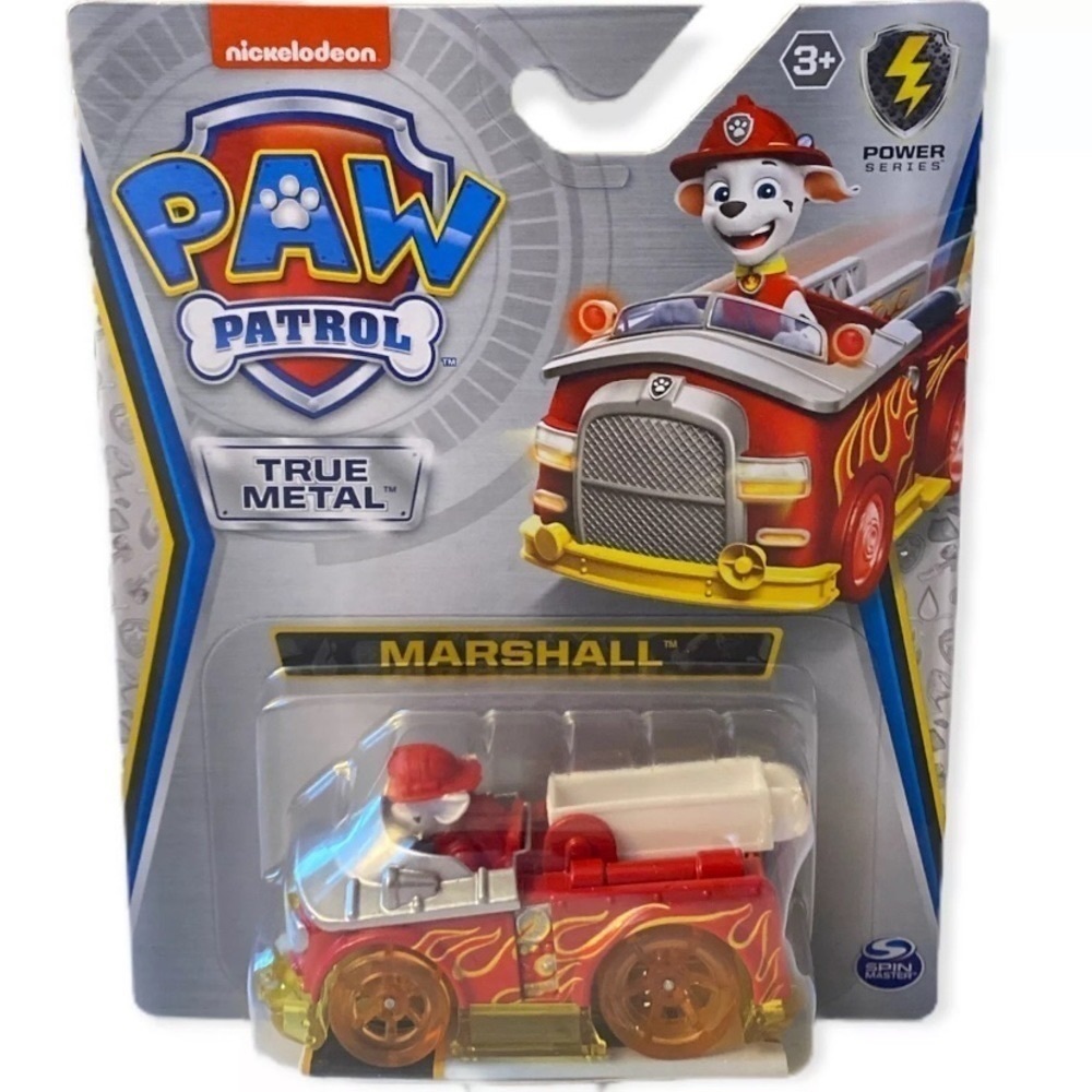 Nickelodeon Paw Patrol Marshall Firetruck True Metal Power Series Vehicle NEW